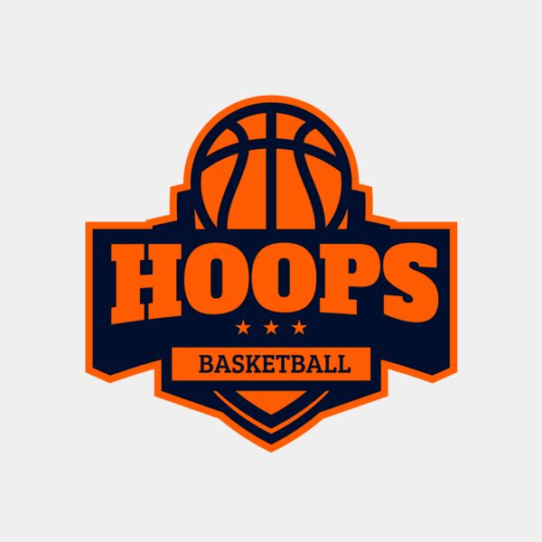 Hoops Basketball logo template 03 Thumbnail