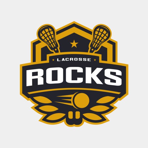 Rocks Lacrosse Logo Template Thumbnail