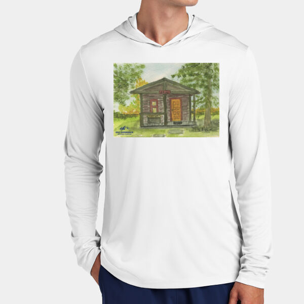 WATER COLOR CABIN - Posi UV ® Pro Long Sleeve Hoodie Thumbnail