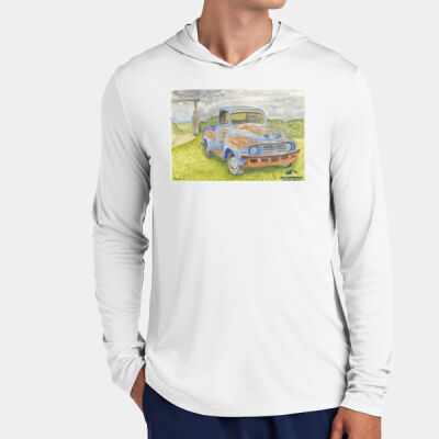 WATER COLOR TRUCK - Posi UV ® Pro Long Sleeve Hoodie Thumbnail