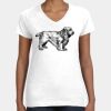 Women's Fine Jersey V-Neck Tee Thumbnail