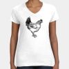 Women's Fine Jersey V-Neck Tee Thumbnail