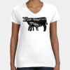 Women's Fine Jersey V-Neck Tee Thumbnail