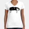 Women's Fine Jersey V-Neck Tee Thumbnail