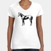 Women's Fine Jersey V-Neck Tee Thumbnail