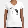 Women's Fine Jersey V-Neck Tee Thumbnail