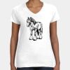 Women's Fine Jersey V-Neck Tee Thumbnail
