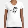 Women's Fine Jersey V-Neck Tee Thumbnail