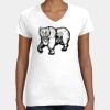 Women's Fine Jersey V-Neck Tee Thumbnail