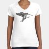 Women's Fine Jersey V-Neck Tee Thumbnail