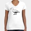 Women's Fine Jersey V-Neck Tee Thumbnail