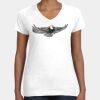 Women's Fine Jersey V-Neck Tee Thumbnail