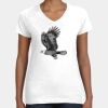 Women's Fine Jersey V-Neck Tee Thumbnail