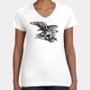 Women's Fine Jersey V-Neck Tee Thumbnail