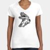 Women's Fine Jersey V-Neck Tee Thumbnail
