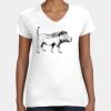 Women's Fine Jersey V-Neck Tee Thumbnail