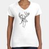 Women's Fine Jersey V-Neck Tee Thumbnail