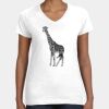 Women's Fine Jersey V-Neck Tee Thumbnail