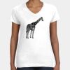 Women's Fine Jersey V-Neck Tee Thumbnail