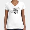 Women's Fine Jersey V-Neck Tee Thumbnail