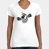 Women's Fine Jersey V-Neck Tee Thumbnail