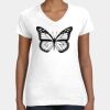 Women's Fine Jersey V-Neck Tee Thumbnail