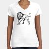 Women's Fine Jersey V-Neck Tee Thumbnail