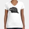 Women's Fine Jersey V-Neck Tee Thumbnail