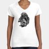Women's Fine Jersey V-Neck Tee Thumbnail