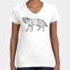 Women's Fine Jersey V-Neck Tee Thumbnail