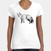 Women's Fine Jersey V-Neck Tee Thumbnail