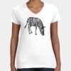 Women's Fine Jersey V-Neck Tee Thumbnail