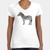 Women's Fine Jersey V-Neck Tee Thumbnail