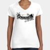 Women's Fine Jersey V-Neck Tee Thumbnail