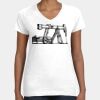 Women's Fine Jersey V-Neck Tee Thumbnail