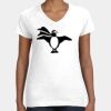 Women's Fine Jersey V-Neck Tee Thumbnail