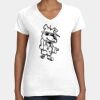 Women's Fine Jersey V-Neck Tee Thumbnail