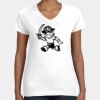 Women's Fine Jersey V-Neck Tee Thumbnail