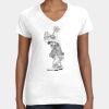 Women's Fine Jersey V-Neck Tee Thumbnail