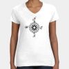 Women's Fine Jersey V-Neck Tee Thumbnail