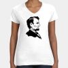 Women's Fine Jersey V-Neck Tee Thumbnail