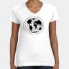 Women's Fine Jersey V-Neck Tee Thumbnail