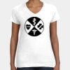 Women's Fine Jersey V-Neck Tee Thumbnail