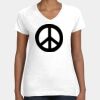 Women's Fine Jersey V-Neck Tee Thumbnail