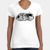 Women's Fine Jersey V-Neck Tee Thumbnail