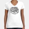 Women's Fine Jersey V-Neck Tee Thumbnail