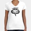 Women's Fine Jersey V-Neck Tee Thumbnail