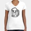 Women's Fine Jersey V-Neck Tee Thumbnail