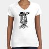 Women's Fine Jersey V-Neck Tee Thumbnail