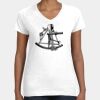 Women's Fine Jersey V-Neck Tee Thumbnail